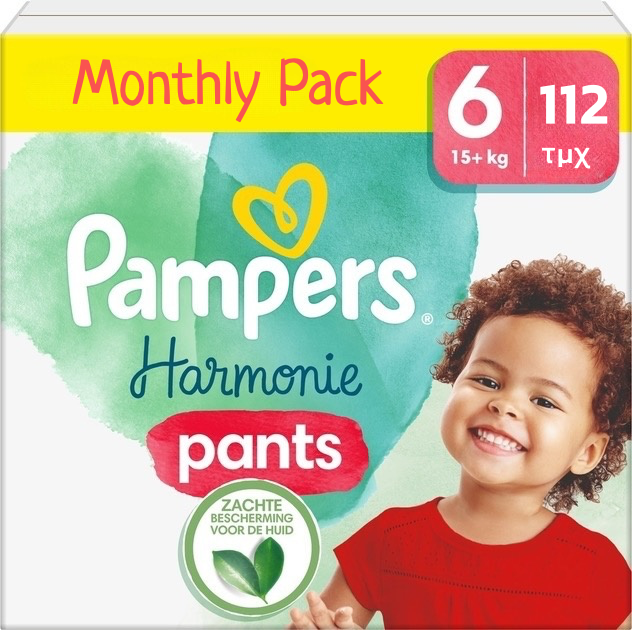 p-72d58cdfe1 Pampers Harmonie pants monthly pack no6 15+kg 112 τμχ