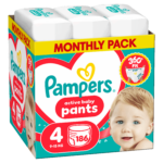 Πάνες Pampers Pants Monthly Pack No4 186τεμ - 0