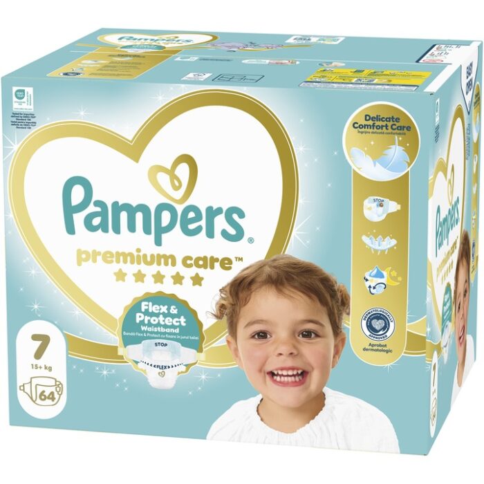 p-78e60b8647 Pampers πανες Premium Care Megapack No7 (15kg+) Βρεφικές Πάνες, 64τεμ