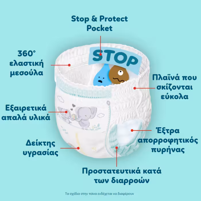 Pampers premium care pants no6 monthly pack 13-19kg 96 τμχ - 3