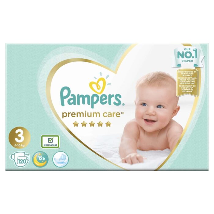 Pampers Premium Care No3 Midi 6-10 kg 60τμχ + 60 τμχ συνολο 120 τεμαχια