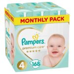 Pampers Premium Care Monthly Pack Νο4 (9-14kg) 168τεμ - 0