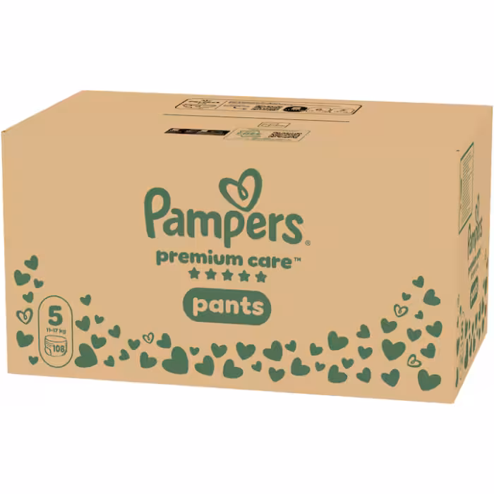 Pampers Premium Care Pants πανα βρακακι Monthly Pack No5 11-17kg 108 τμχ - 6