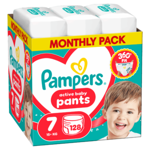 Pampers Pants πανα βρακακι Monthly Pack  No7 17+kg 128 τμχ