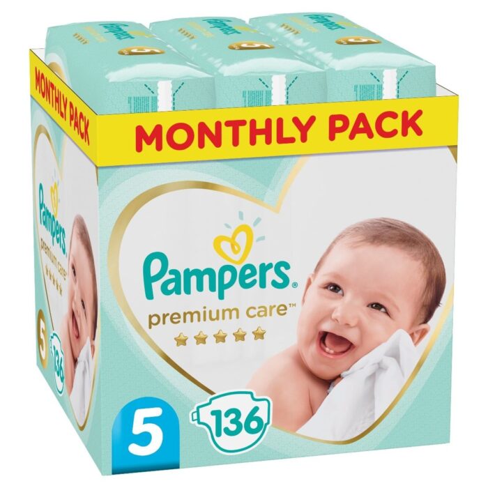 Pampers Premium Care Monthly Pack Νο5 (11-16kg) 136τεμ