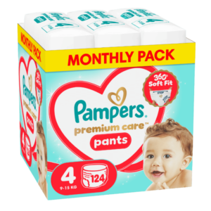 Pampers Πανες Premium Care Pants (124τεμ) Νo4 (9-15kg)