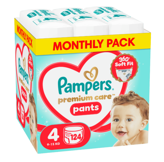 p-8bd54a3a95 Pampers Πανες Premium Care Pants (124τεμ) Νo4 (9-15kg)