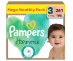 Πάνες Pampers Harmonie Mega Monthly Pack Νο3 (6-10kg) 261τεμ - 0