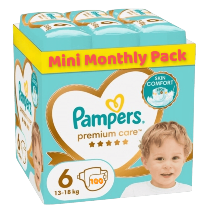 Pampers Premium Care no6 13-18kg MiniMonthly 100τμχ