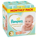 Pampers Premium Care Jumbo Monthly Pack No3 6-10 kg 180τμχ - 0