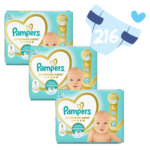 Πάνες Pampers Premium Care Super Jumbo Pack Νο1 (2-5kg) 216τεμ - 0