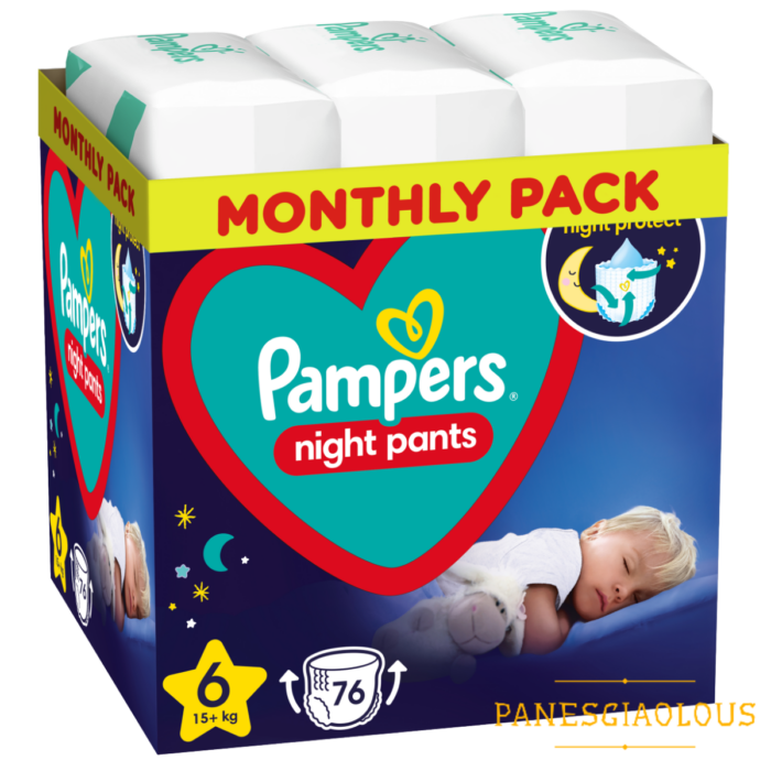 p-99ef7df3ef Πάνες Pampers Night Pants Monthly Pack Νο6 (15+kg) 76τμχ
