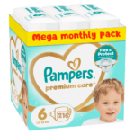 Pampers Premium Care Mega Monthly Pack no6 13+kg 216 τμχ - 0