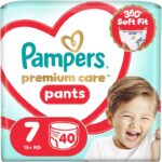 Pampers Πάνες Βρακάκι Premium Pants No7 15+kg 40τμχ - 0