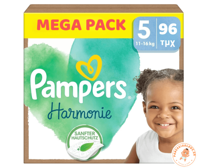 Πάνες Pampers Harmonie Megapack Νο5 (11-16kg) 96τμχ