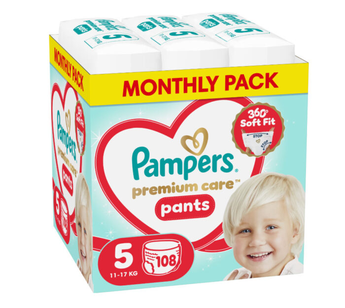 p-b314b851d6 Pampers Premium Care Pants πανα βρακακι Monthly Pack No5 11-17kg 108 τμχ