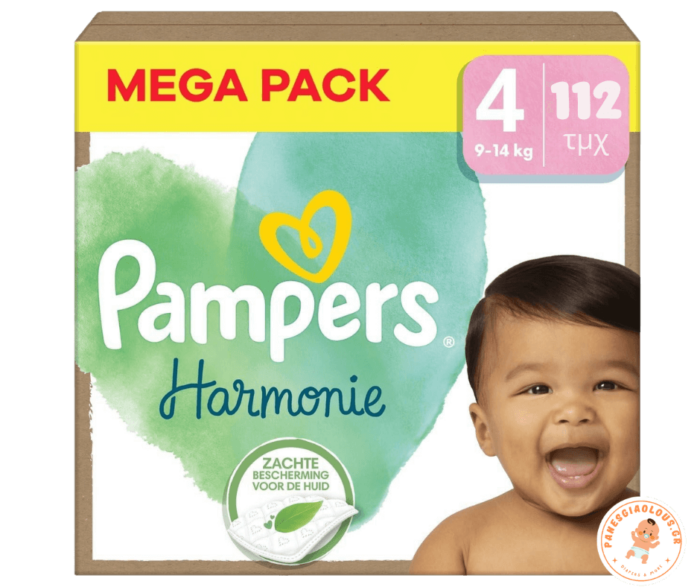 p-b79229f213 Πάνες Pampers Harmonie Megapack Νο4 (9-14kg) 112τμχ