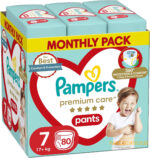 Pampers premium care pants no7 monthly pack 17+kg 80 τμχ – Συνδρομητικό πακέτο - 0