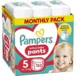 Πάνες Pampers Pants Monthly Pack Νο5 (12-17kg) 152τεμ – Συνδρομητικό πακέτο - 0