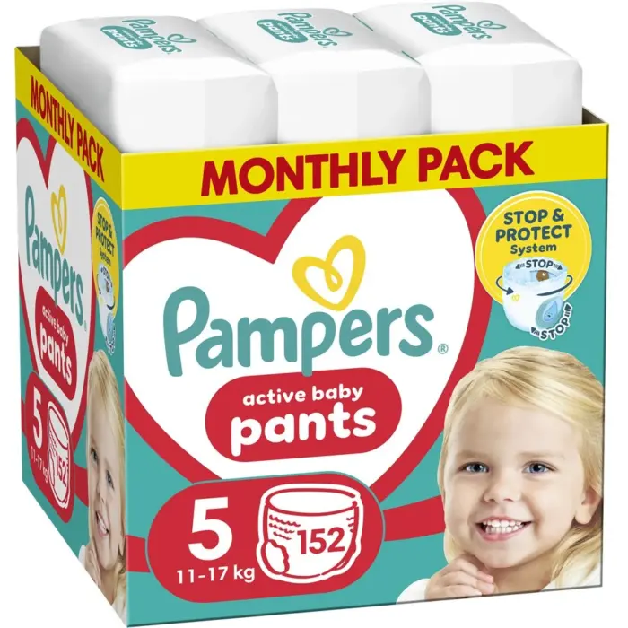 p-c88125f600 Πάνες Pampers Pants Monthly Pack Νο5 (12-17kg) 152τεμ – Συνδρομητικό πακέτο