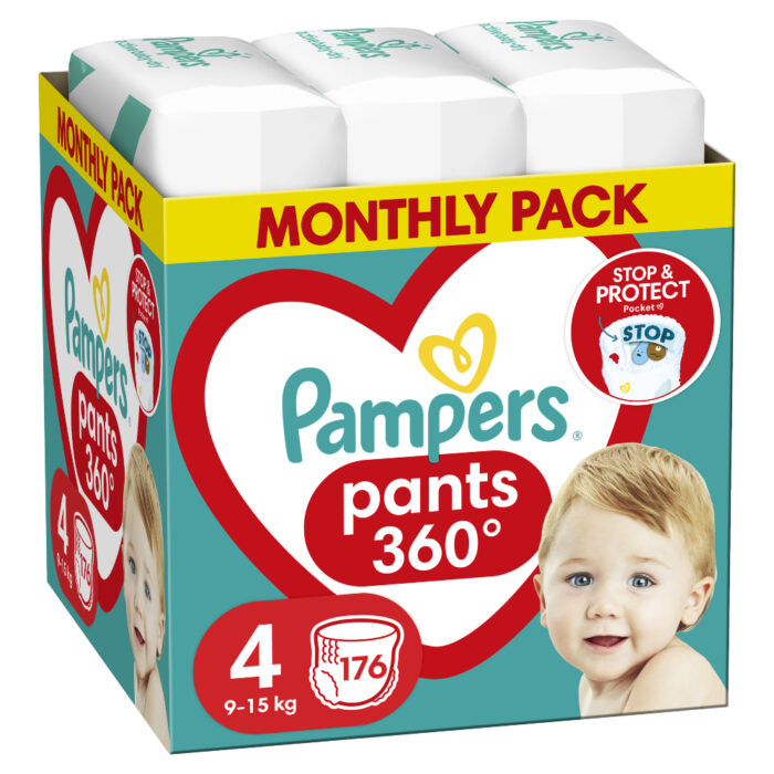 p-ca6f5093bb Πάνες Pampers Pants Monthly Pack Νο4 (9-15kg) 176τεμ – Συνδρομητικό πακέτο
