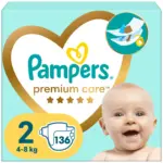 Pampers premium Care Megapack No2 (4-8kg) 136 τεμαχια - 0
