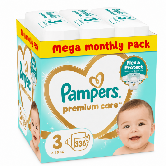 p-d20b43b158 Pampers Premium Care Mega Monthly Pack no3 6-10 kg 336 τμχ