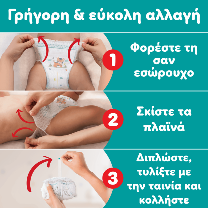 Pampers Pants πανα βρακακι Monthly Pack  No7 17+kg 128 τμχ - 3