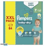 Pampers πανες baby dry XXL PACK no7 15+kg 84 τμχ - 1