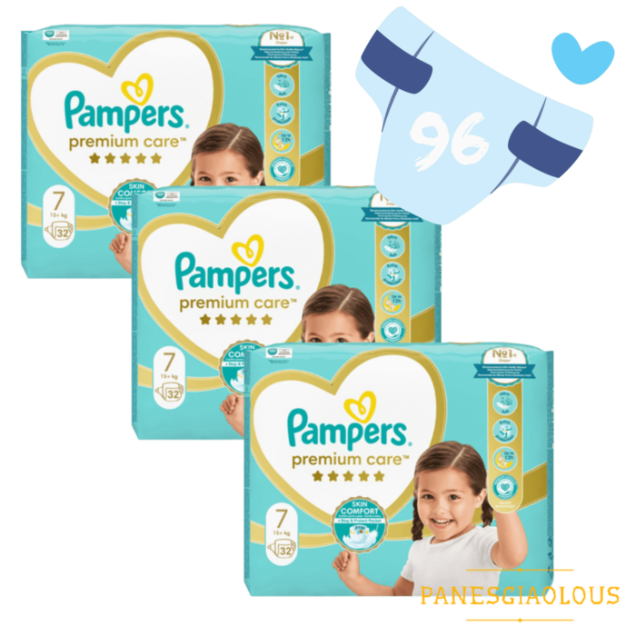 Πάνες Pampers Premium Care Super Jumbo Pack Νο7 (15+kg) 96τεμ
