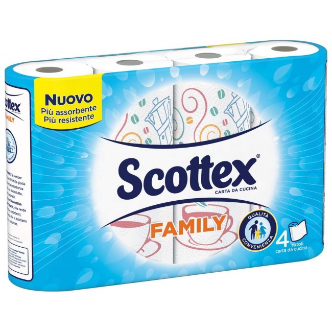 Scottex Χαρτί Κουζίνας 4 Ρολά