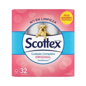 Κιβώτιο 4× SCOTTEX ORIGINAL Χ.Υ 32 ΡΟΛΛΑ ΑΣΠΡΑ (128 τεμ.)