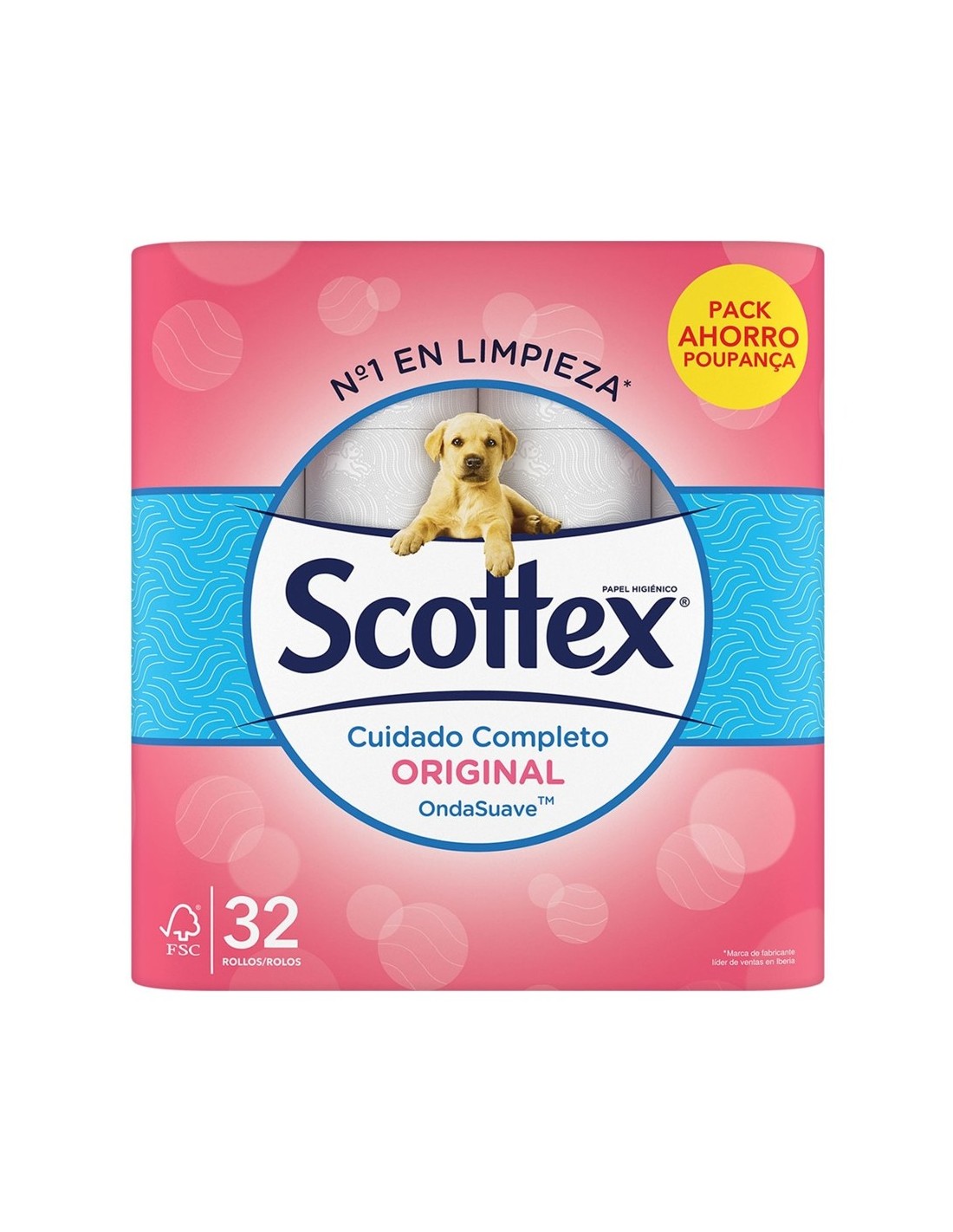 Κιβώτιο 4× SCOTTEX ORIGINAL Χ.Υ 32 ΡΟΛΛΑ ΑΣΠΡΑ (128 τεμ.)