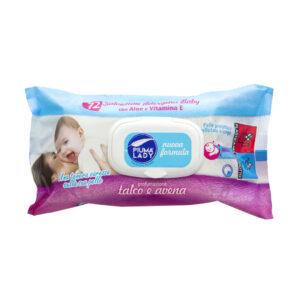 Mωρομάντηλα Piuma talco&avena 72τμχ