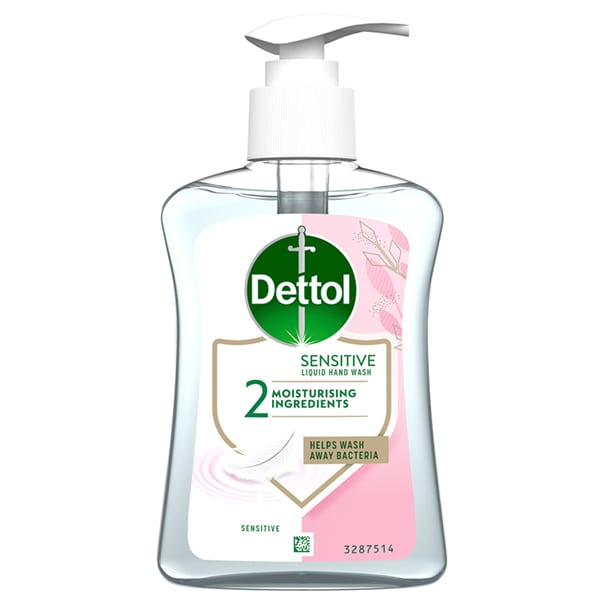 Dettol Υγρό Κρεμοσάπουνο για Ευαίσθητες Επιδερμίδες, 250ml