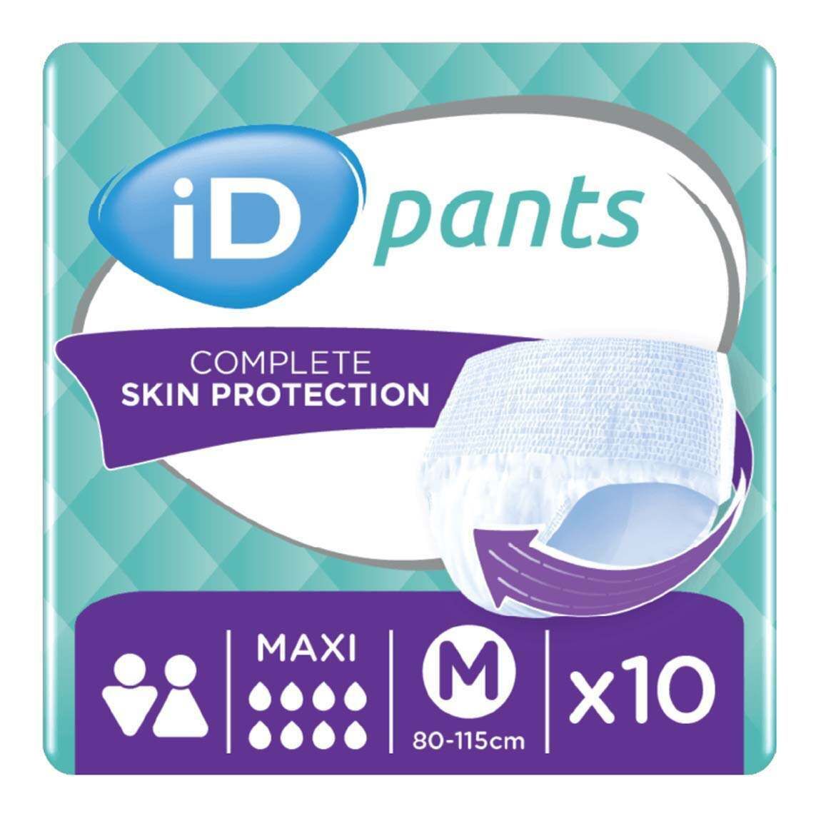 Πανα βρακακι id pants MAXI νυχτος Medium 10 τεμαχιων