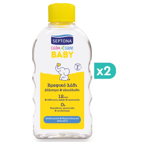 Septona Calm n' Care Βρεφικό Λάδι με Βάλσαμο & Ελαιόλαδο, 200ml