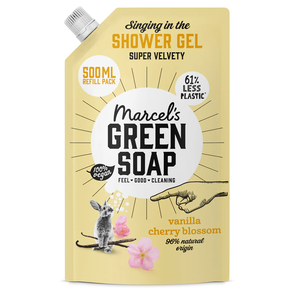Marcel’s Green Soap Ανταλλακτικό Αφρόλουτρο Βανίλια & Άνθος Κερασιάς 500 ml