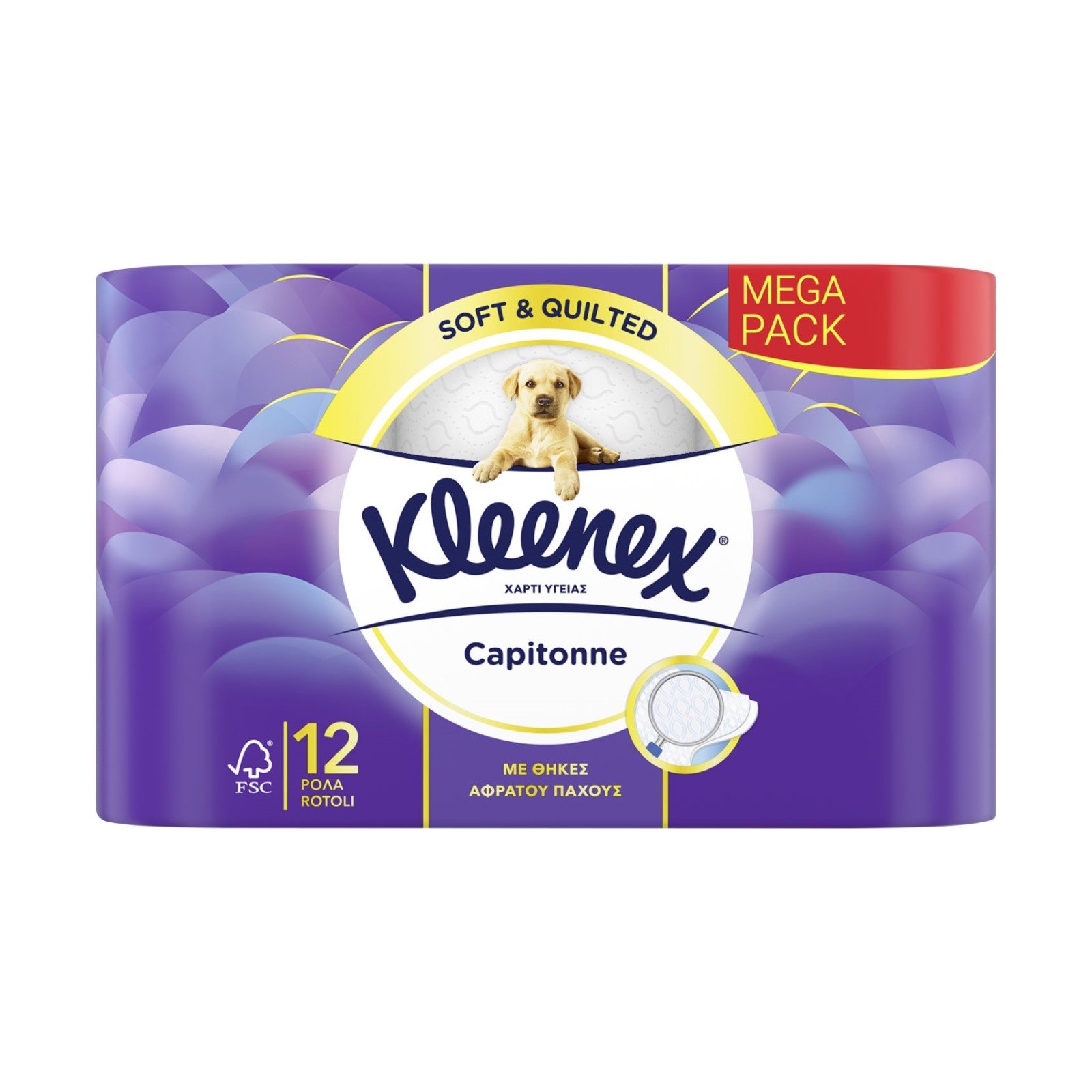 Kleenex Promo (10+2 Δώρο) Χαρτί Υγείας Capitonne, 12τεμ
